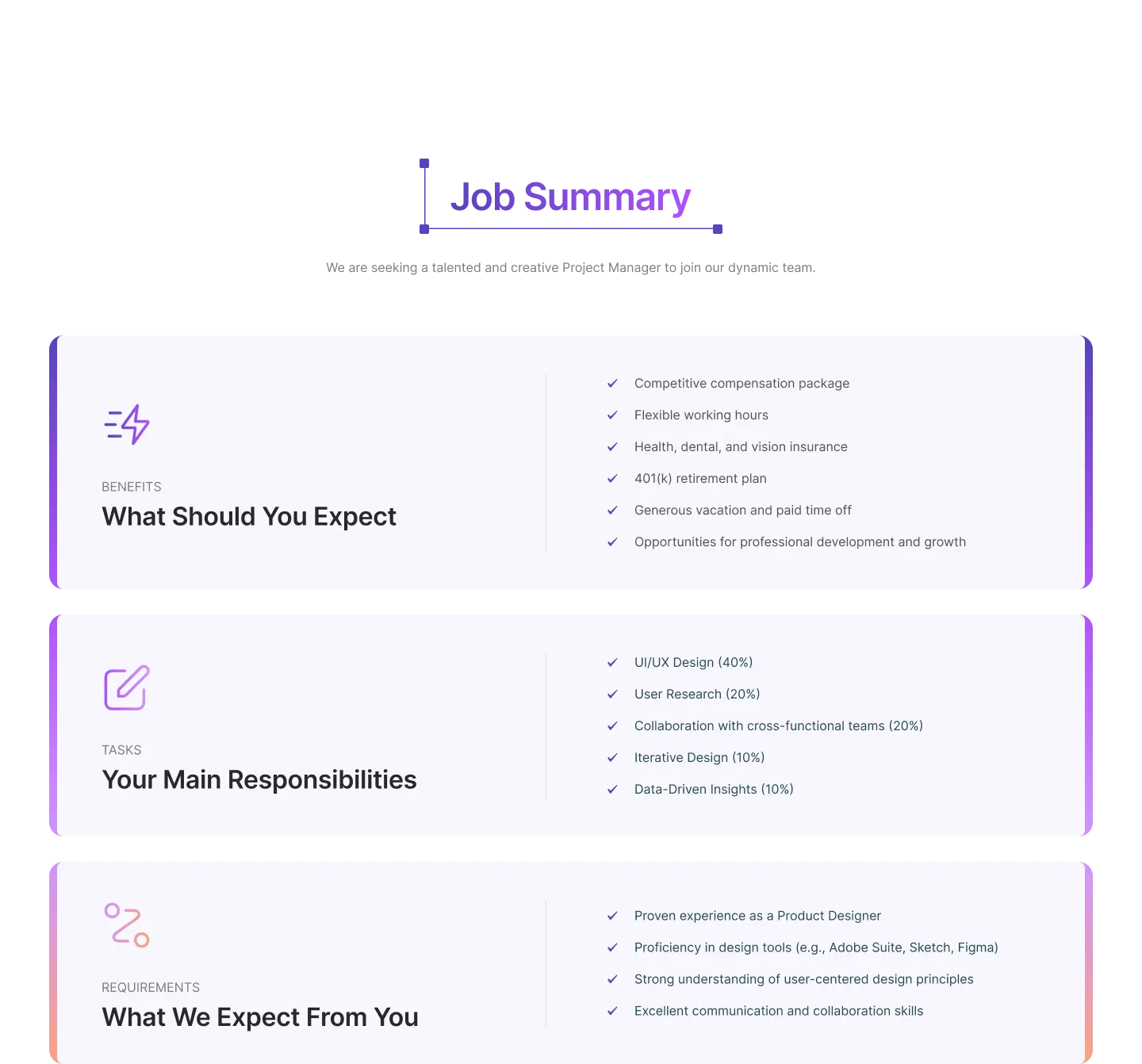 Template 3 - Summary