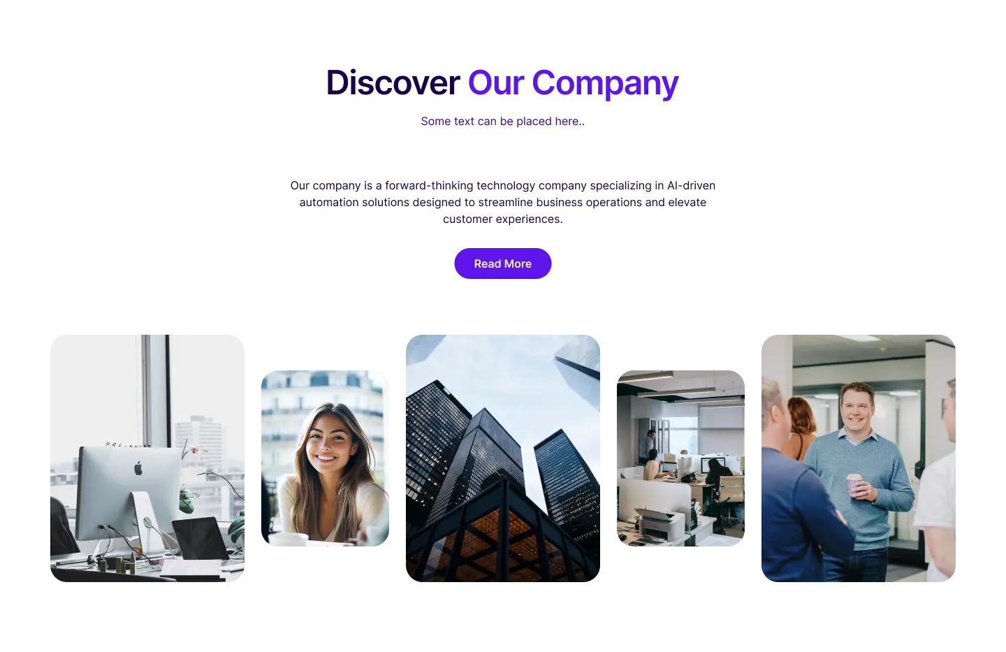 Template 1 - About Company