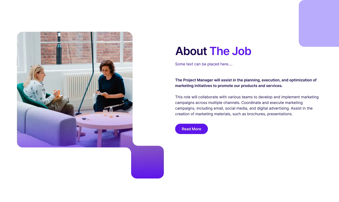 Template 1 - Job Description